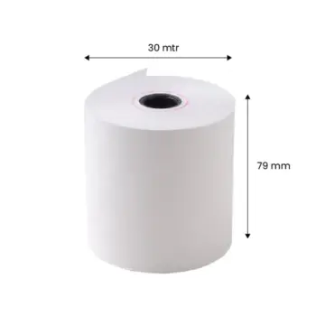 Thermal Printer Rolls | Pack of 10 | 79mm X 30Mtr | 50 GSM