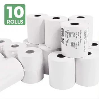 Thermal Paper Rolls | Pack of 10 | 58mm x 25Mtr | 50 GSM